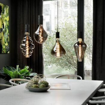 Calex Vienna LED žiarovka E27 6W dim 1 800 K titán