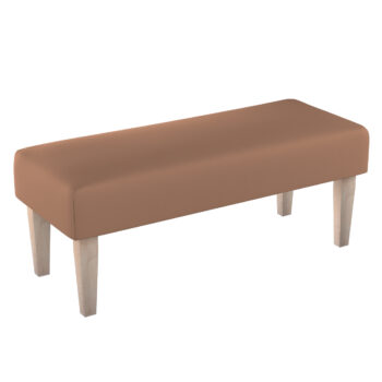 Čalúnená lavica, mocca, 100 x 40 x 40 cm, Cotton Panama, 702-02