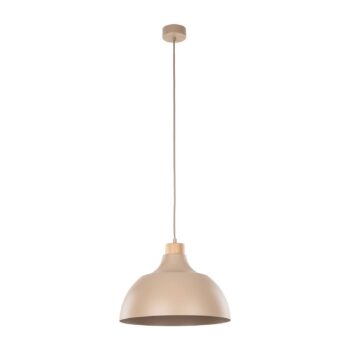 Cap závesné svietidlo, piesková farba, kov, Ø 34 cm, E27