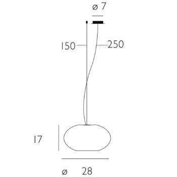 Casablanca Aih závesná lampa 28 cm biela lesklá