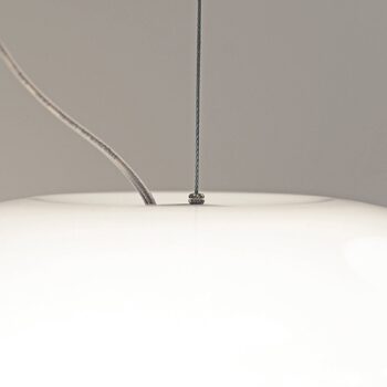 Casablanca Aih závesná lampa 38 cm biela lesklá