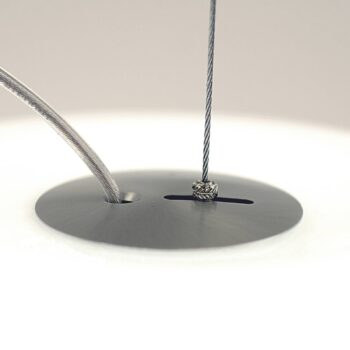 Casablanca Aih závesná lampa 38 cm biela lesklá
