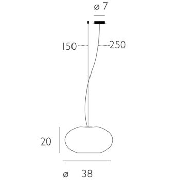 Casablanca Aih závesná lampa 38 cm biela lesklá