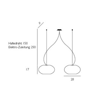 Casablanca Aih – závesná lampa 2-pl. biela matná