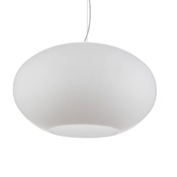 Casablanca Aih – závesná lampa 28 cm biela matná