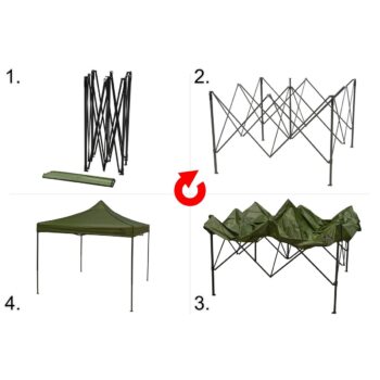 Cattara Nůžkový párty stan Waterproof, 3 x 3 m, M