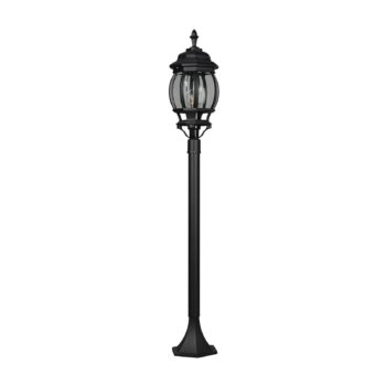 Cestné svetlo Elvo, čierny mat, výška 100 cm, hliník
