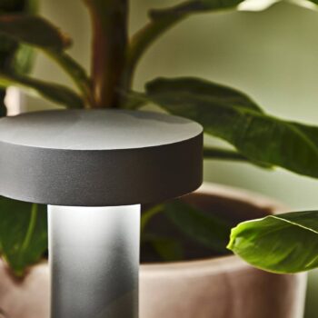 Cestné svetlo Ideal Lux Tesla antracit, hliník, výška 60 cm