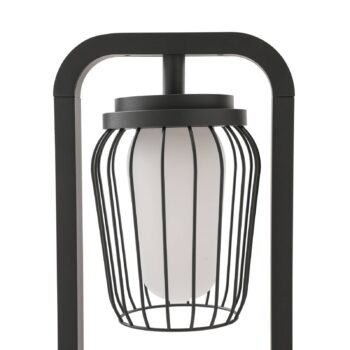 Cestné svetlo Lucande Chandan, 90 cm, antracit, hliník