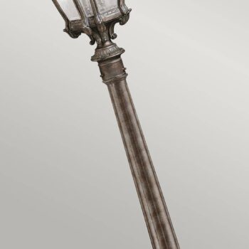 Cestné svetlo Tournai, výška 110 cm, hliník, sklo