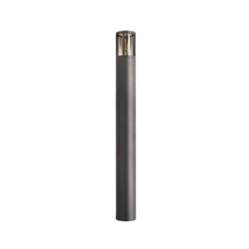 Chodníkové svetlo Facado II, výška 100 cm, sivé/dymové, Ø 11 cm IP65