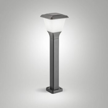 Chodníkové svetlo Lena, 60 cm, tmavošedá, kov, E27, IP65