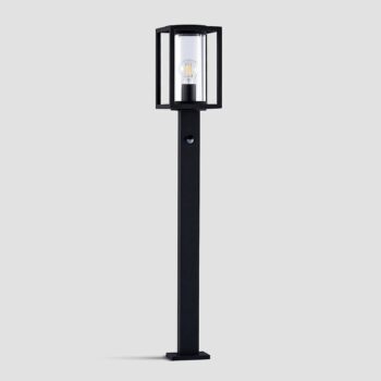Chodníkové svetlo Lucande Ferda, 100 cm, senzor, antracitová farba, IP44