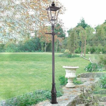 Chodníkové svetlo Wilmslow čierna 1pl výška 82,5cm