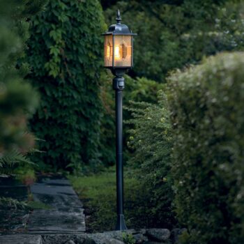 Chodníkové svietidlo Milano s detektorom pohybu