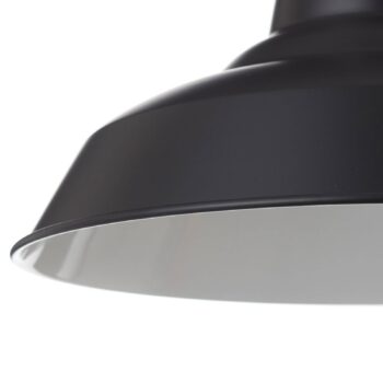 Čierna kovová závesná lampa Lyne