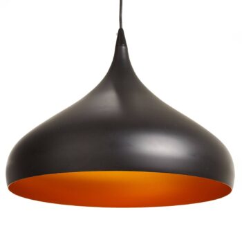 Čierna závesná lampa Norma