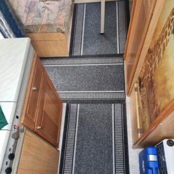 Condor Carpets, Behúň na mieru Promenade 8727 antra, šíre 120 cm, šedá, chodba / predsieň