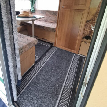 Condor Carpets, Behúň na mieru Promenade 8727 antra, šíre 120 cm, šedá, chodba / predsieň