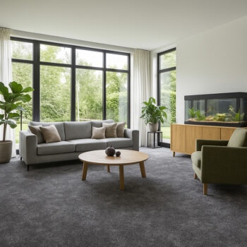 Condor Carpets, Metrážny koberec Serena 6602, na mieru, šíře 4m,5m, šedá, filc, obývacia izba