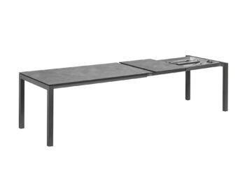Cubic HPL rozťahovací stôl antracit 160-220-280 cm
