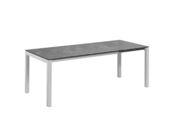Cubic HPL rozťahovací stôl strieborný/antracit 150-210 cm