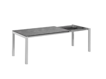 Cubic HPL rozťahovací stôl strieborný/antracit 150-210 cm