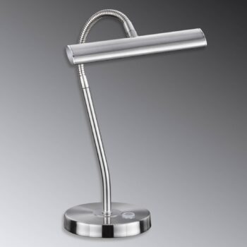 Curtis - stolová lampa LED, matný nikel