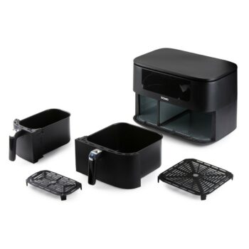 DOMO DO546FR digitálna dvojitá fritéza s horúcimvzduchom, 3+6 l