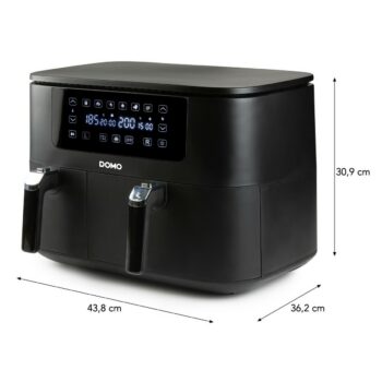 DOMO DO546FR digitálna dvojitá fritéza s horúcimvzduchom, 3+6 l