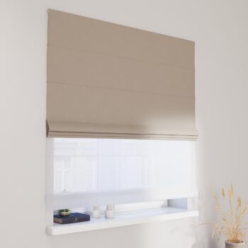 DUO Rímska roleta, béžová štruktúra, Blackout 300 cm, 269-11