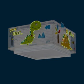 Dalber Dinos stropné svietidlo s dinosaurami