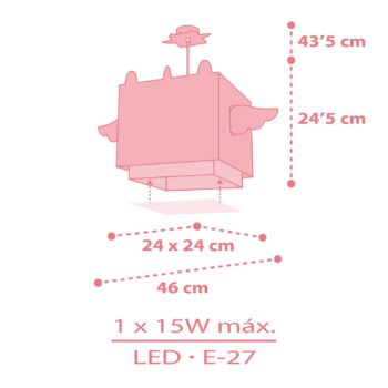 Dalber Little Unicorn detské závesné svietidlo