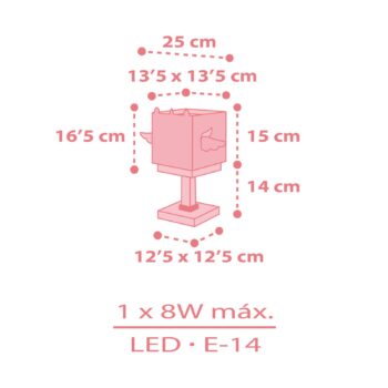 Dalber Little Unicorn stolová lampa detská izba