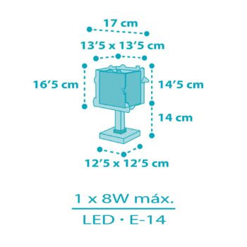 Dalber Rocket stolová lampa do detskej izby