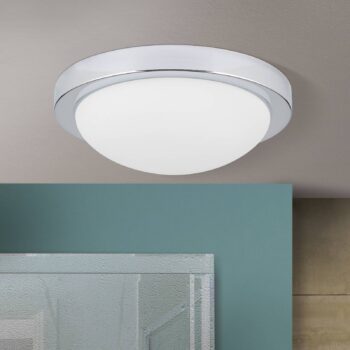 Decentné stropné svietidlo MINEA, 32 cm chróm