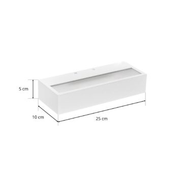 Decor Walther Box nástenné LED biele 2 700 K 25 cm