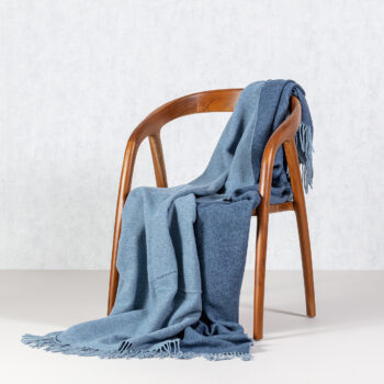 Deka Merinos 140x200cm melange blue, 140 x 200 cm
