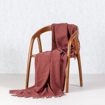 Deka Merinos 140x200cm melange red, 140 x 200 cm