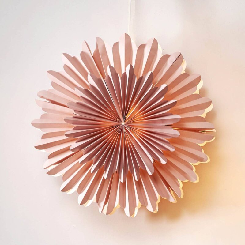 Deko hviezda Crystal papier bez objímky ružová Deko hviezda Crystal papier bez objímky ružová