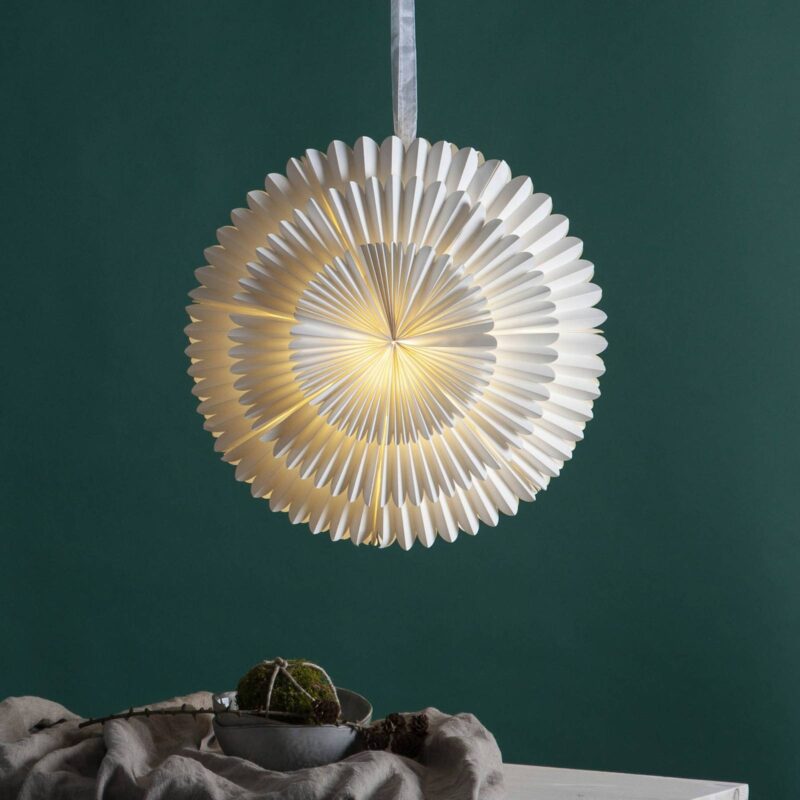 Deko hviezda Frost papier bez objímky Ø 50cm biela Deko hviezda Frost papier bez objímky Ø 50cm biela