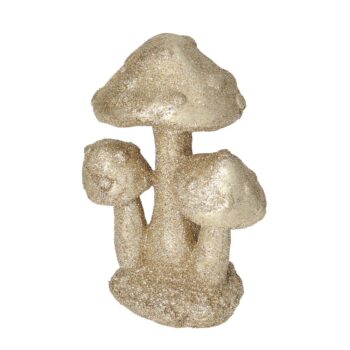 Dekorácia Golden Mushrooms 12cm, 10 x 5 x 12 cm`