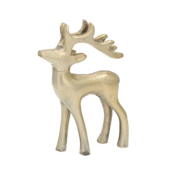 Dekorácia Reindeer 11x3x14cm gold, 11 x 3 x 14 cm