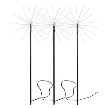 Dekoračná LED Firework Outdoor 3 kusy teplá biela