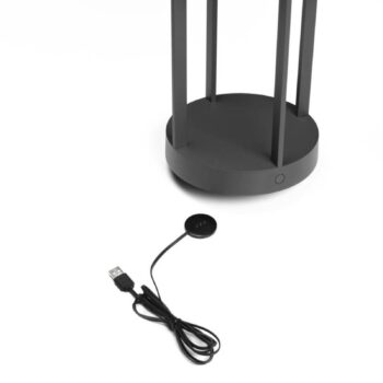 Dekoračné ED svietidlo Chieti USB, sivá