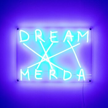 Dekoračné nástenné LED svetlo Dream-Merda, modrá