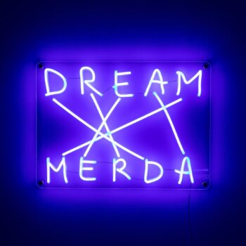 Dekoračné nástenné LED svetlo Dream-Merda, modrá