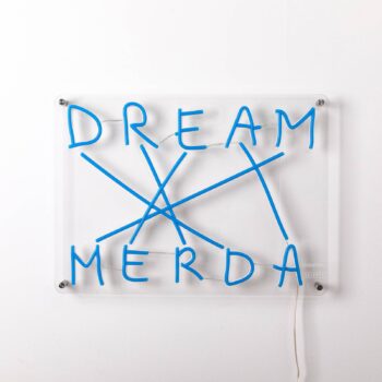 Dekoračné nástenné LED svetlo Dream-Merda, modrá