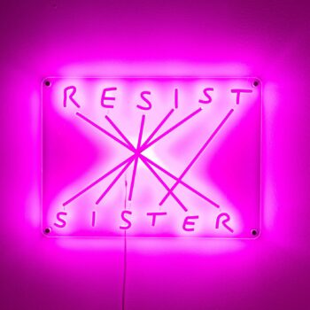 Dekoračné nástenné LED svetlo Odpor-Sestra fuchsia