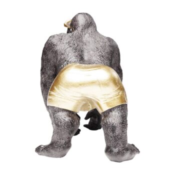 Dekoratívna figúrka KARE Monkey Beach, výška 20 cm, čierny polyresin